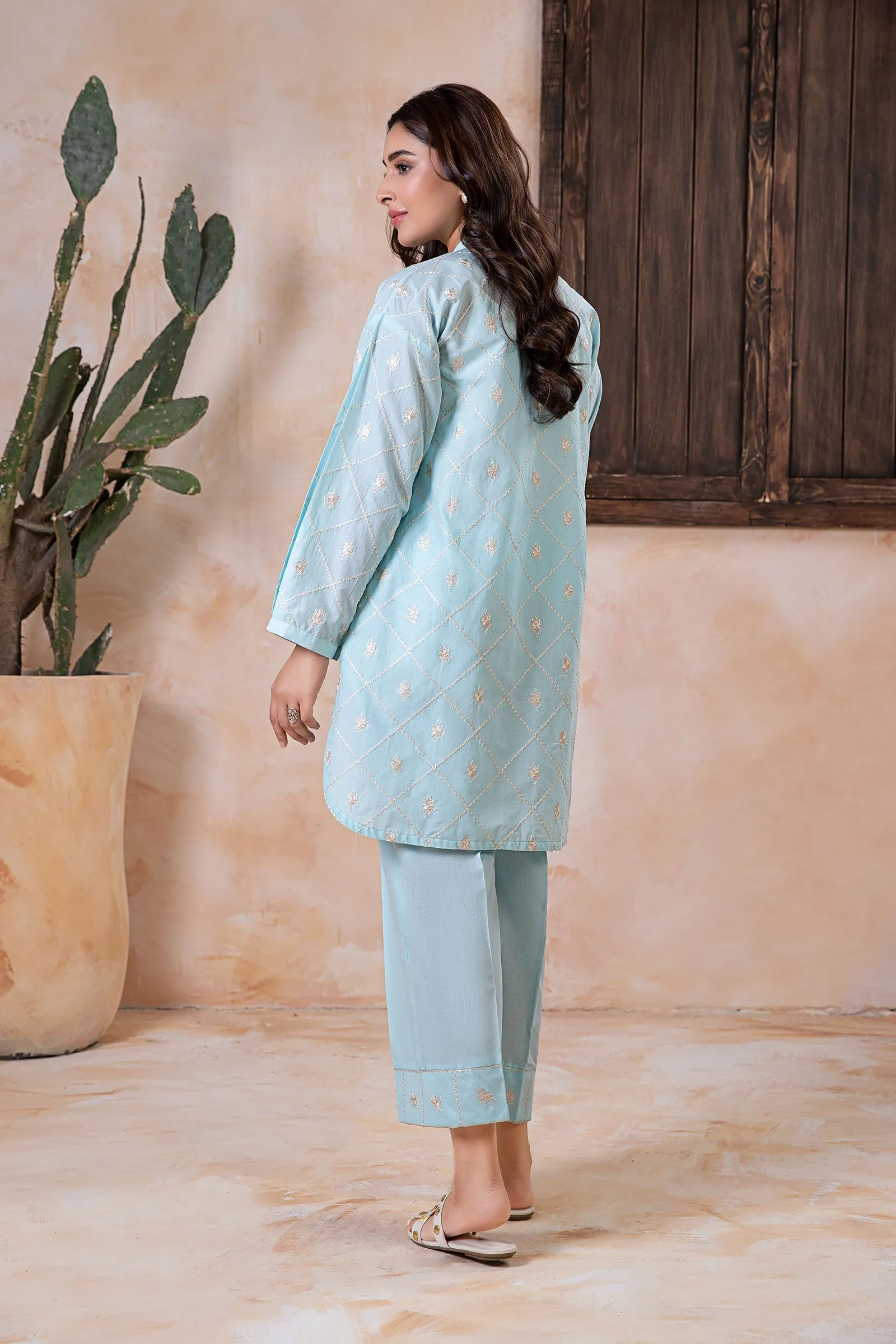 2 Piece Embroidered Lawn Suit | MB-EA24-21