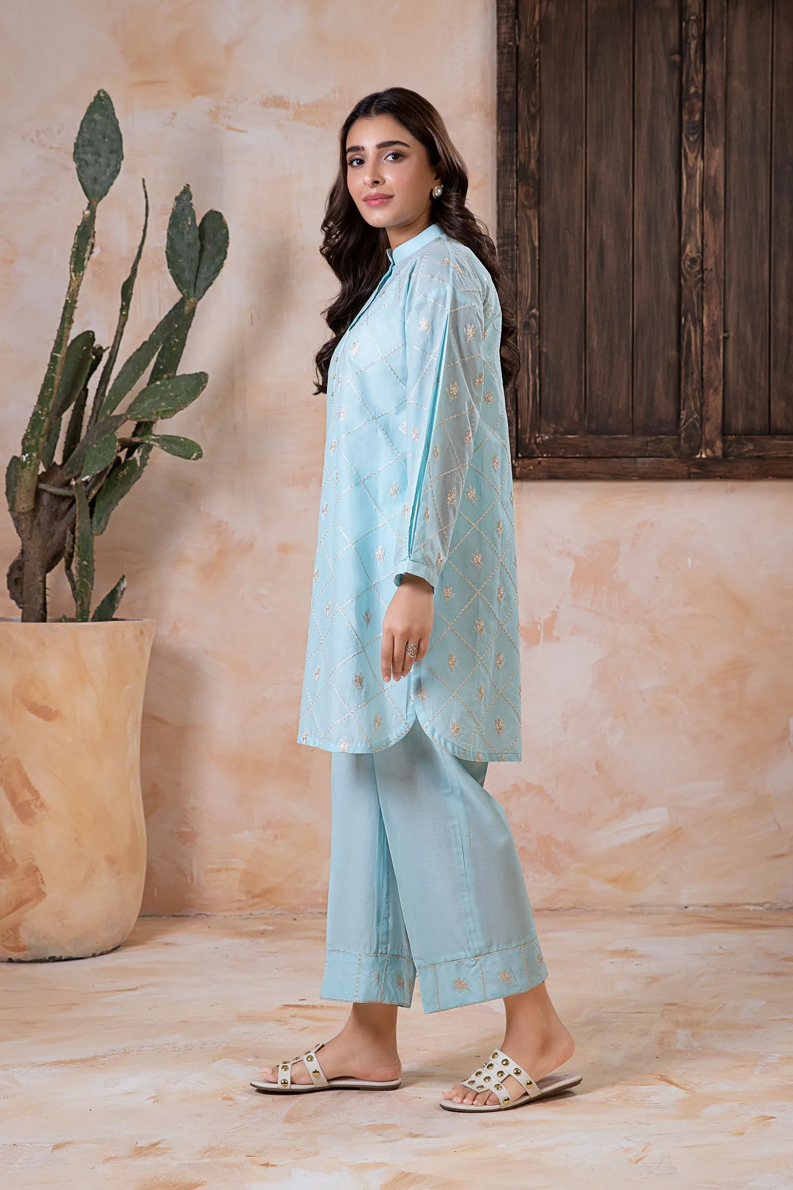 2 Piece Embroidered Lawn Suit | MB-EA24-21