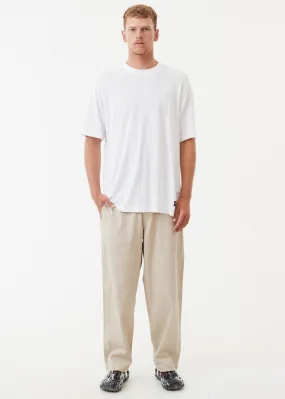 AFENDS Mens Chess Club - Relaxed Pants - Cement