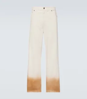 Alanui straight-leg jeans in bright shades, multicolor