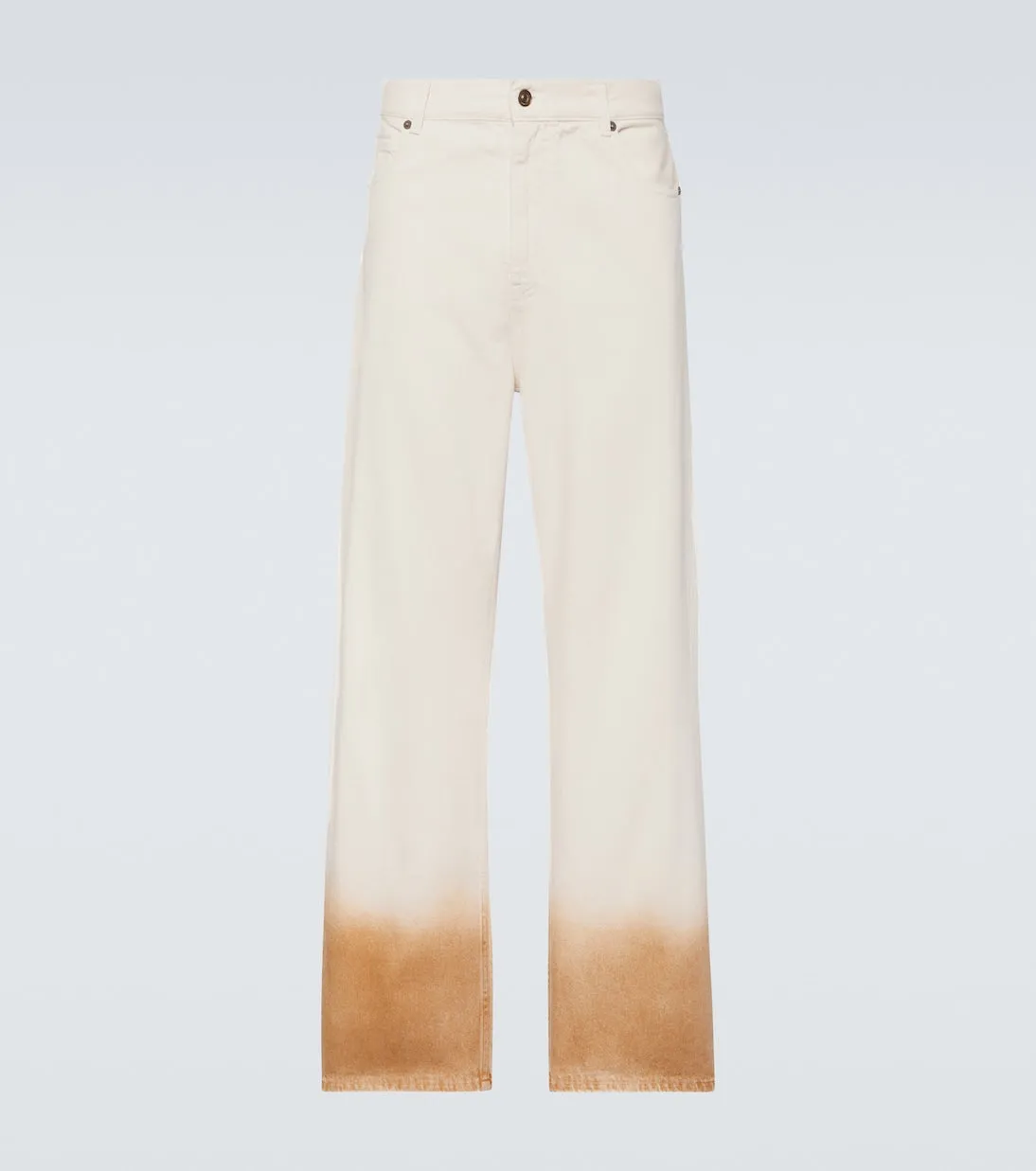 Alanui straight-leg jeans in bright shades, multicolor