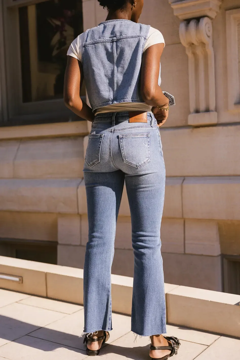 Allegra Cropped Bootcut Jeans - FINAL SALE