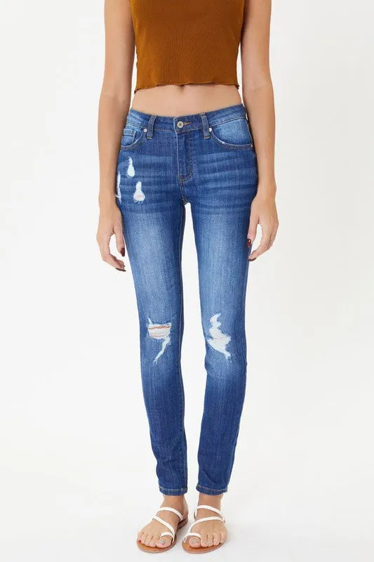 Amelia Distressed Denim Skinny Jeans- Final Sale