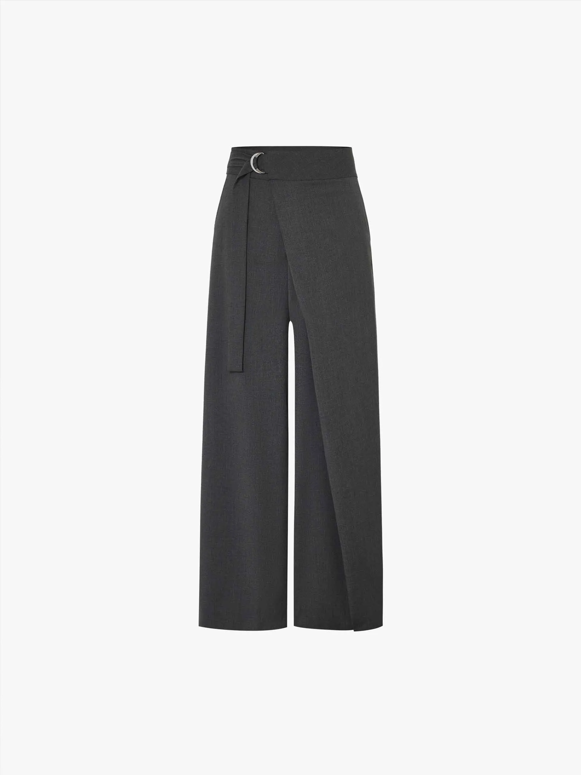 Belt Wide Leg Pants