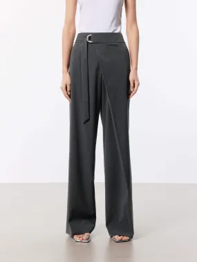 Belt Wide Leg Pants