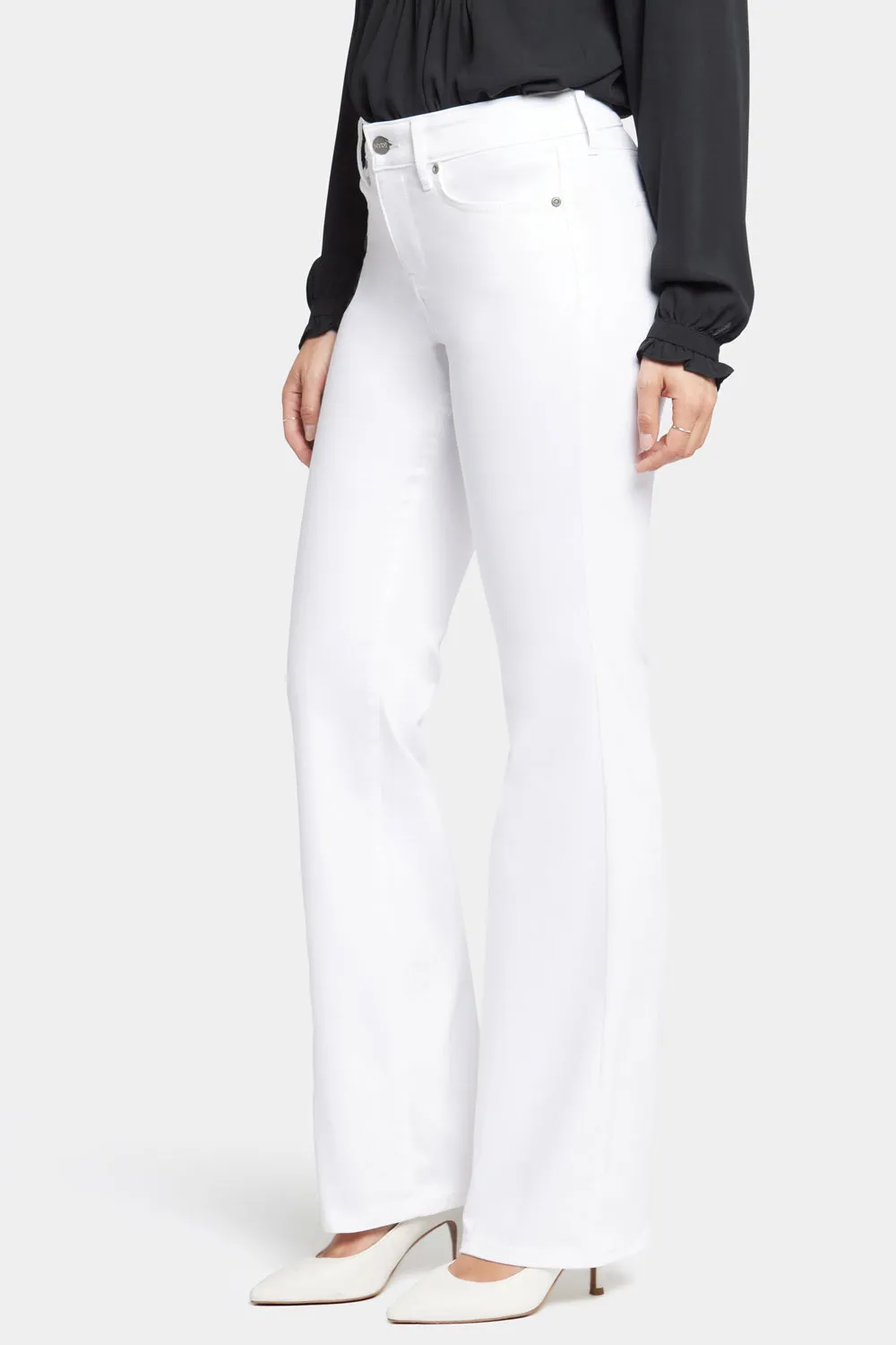 Blake Slim Flared Jeans In Petite - Optic White