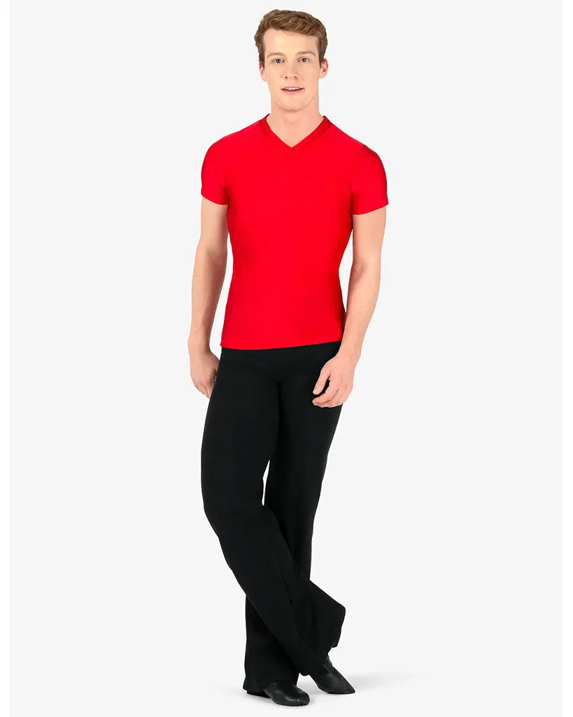 Body Wrappers Straight Leg Stretch Cotton Jazz Dance Pants - M191 Mens