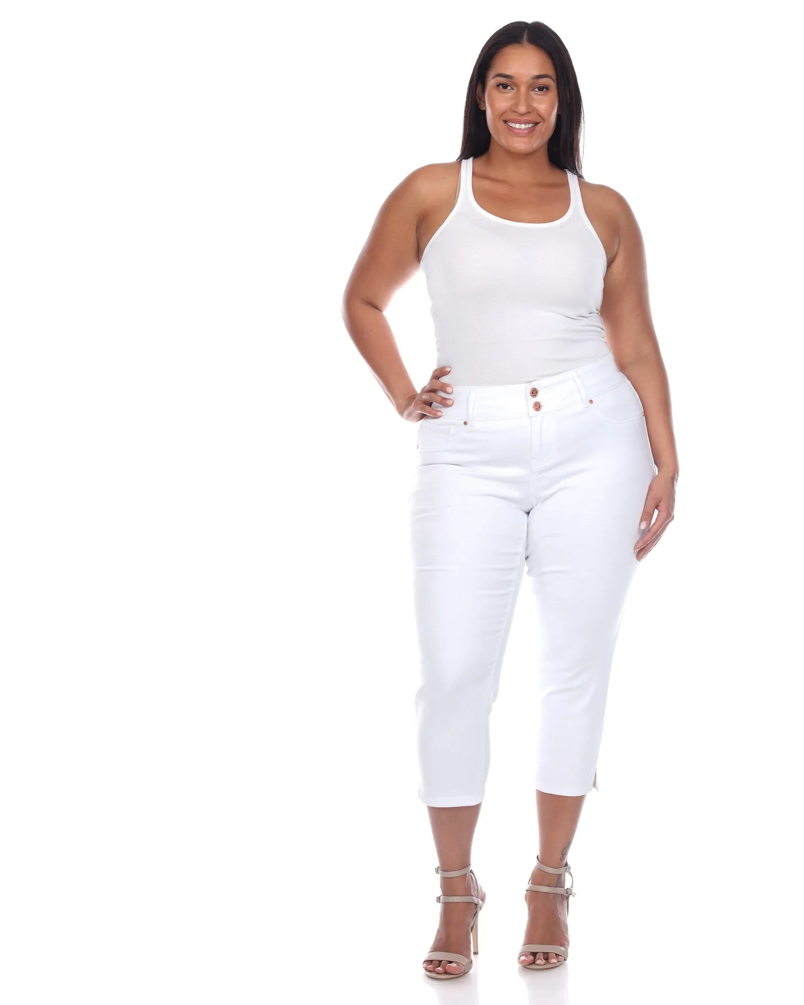 Capri Jeans | White