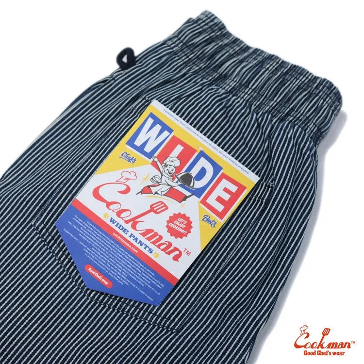 Cookman Wide Chef Pants - Hickory : Navy