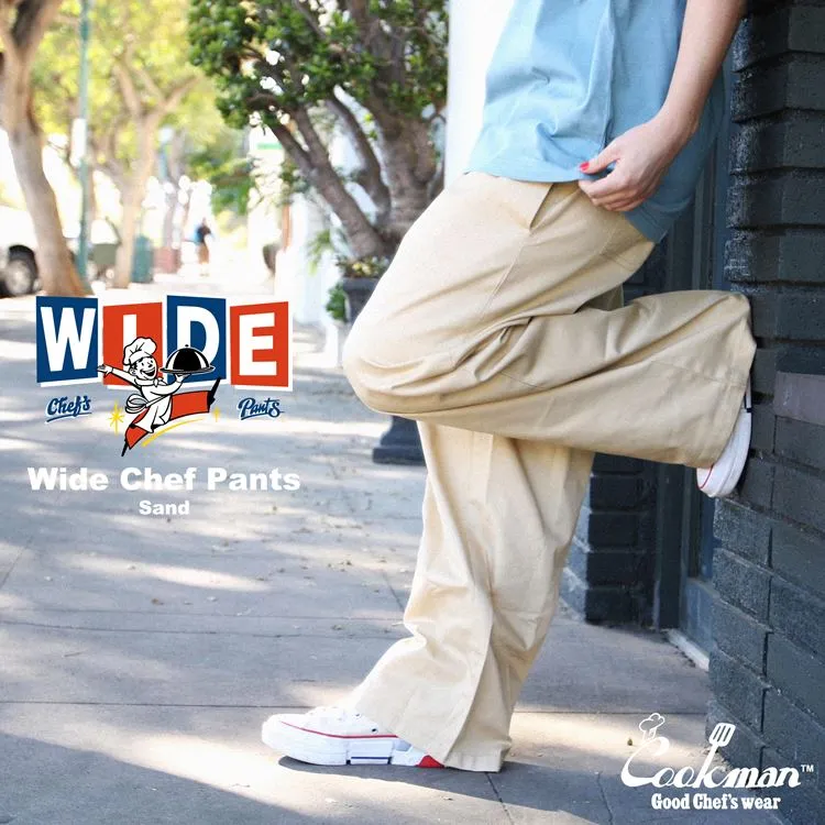 Cookman Wide Chef Pants - Sand