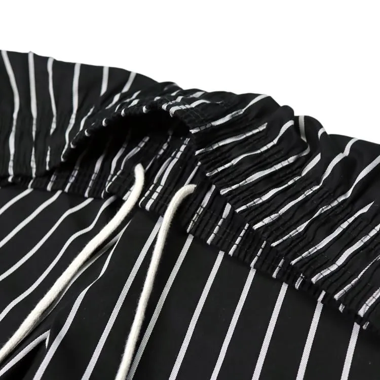 Cookman Wide Chef Pants - Stripe : Black