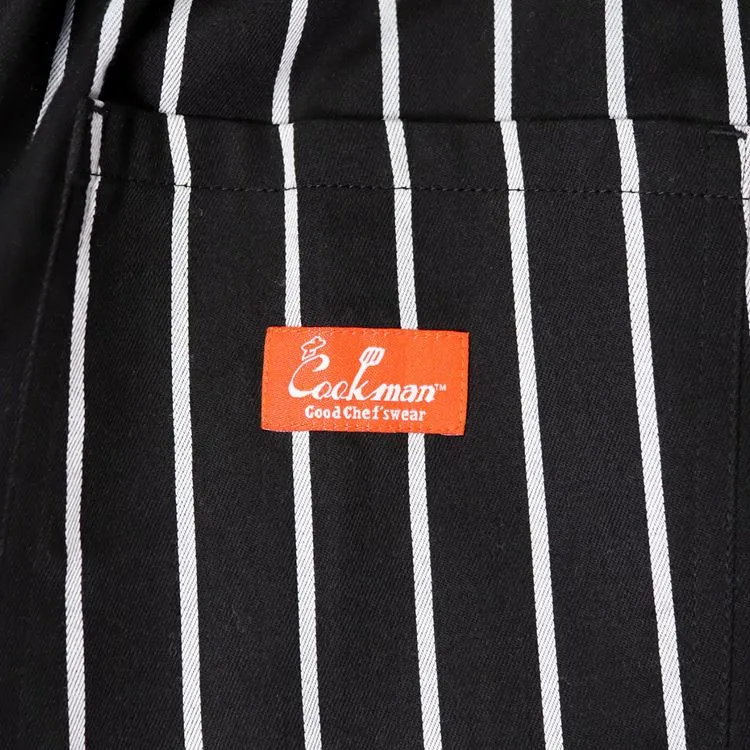 Cookman Wide Chef Pants - Stripe : Black