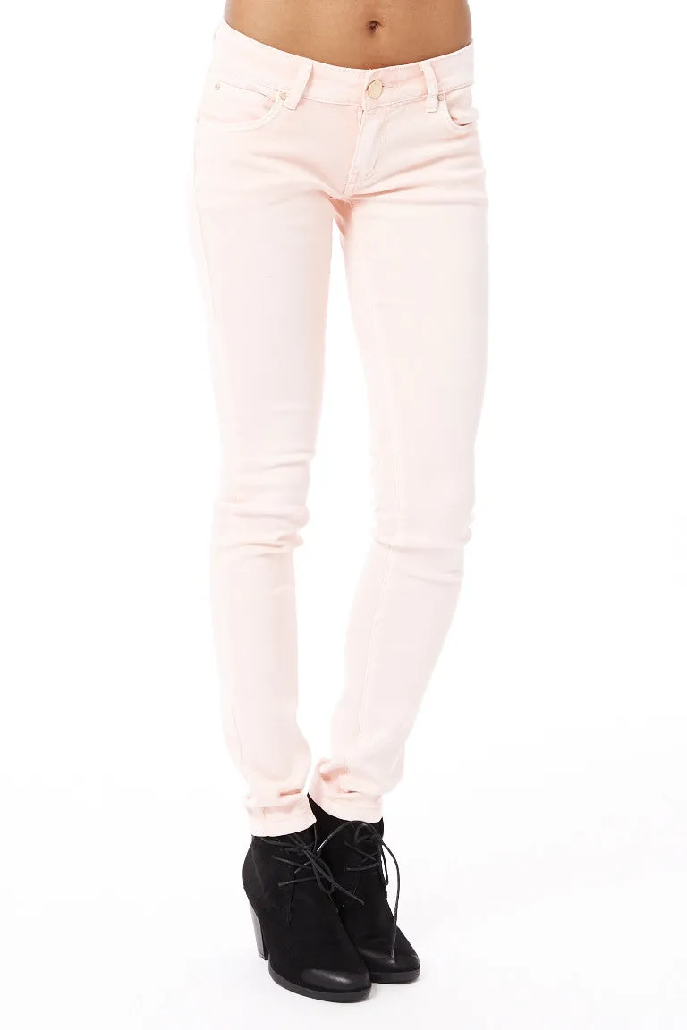 Coral Stretchy Skinny Jeans