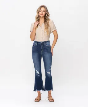 Decumaria - High Rise Crop Flare Jeans