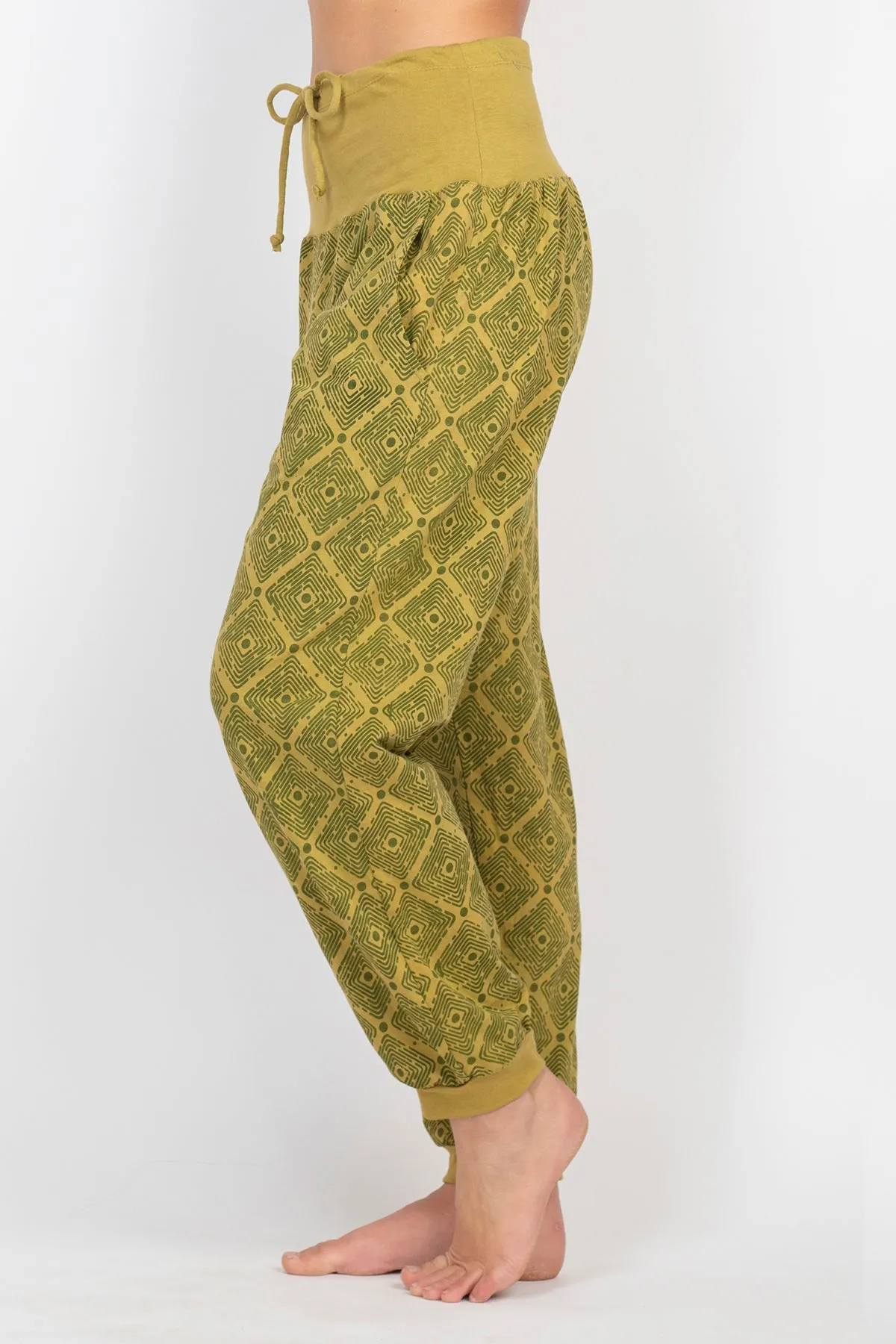 Diamond Patterned Jersey Lounge Pants