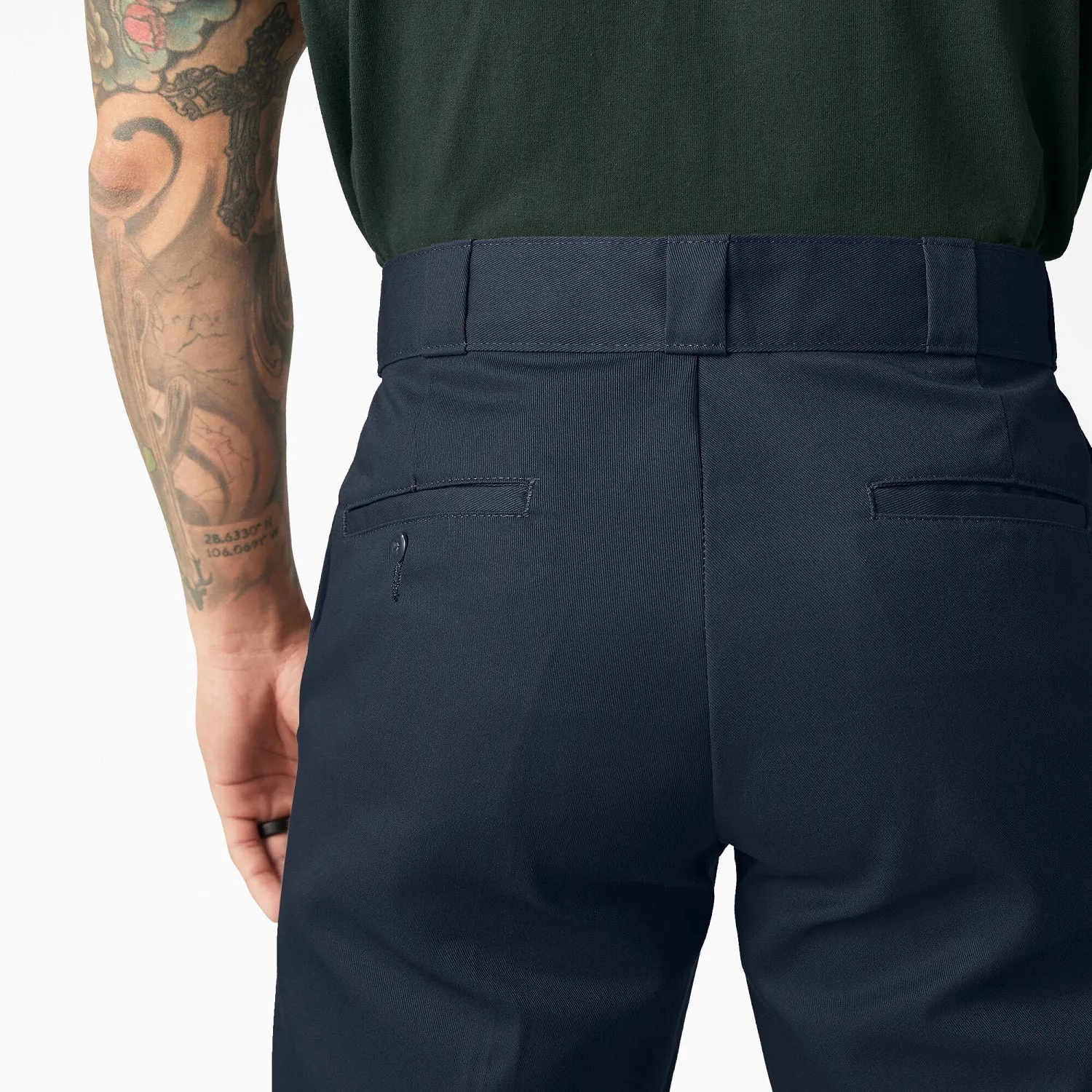 Dickies Men's Loose Fit Twill Double Knee Work Pant_Dark Navy