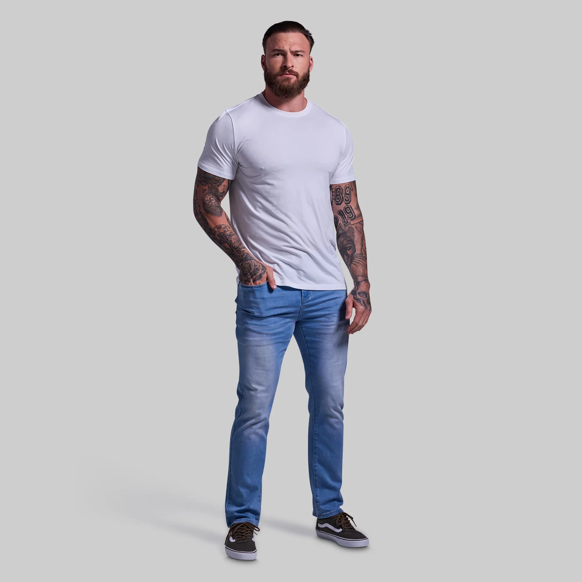 FLEX Stretchy Athletic Fit Jean (Light Wash)