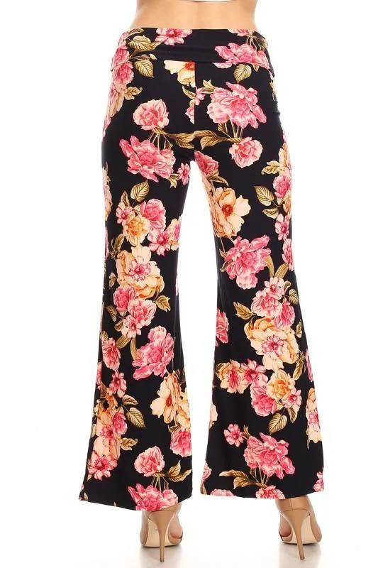 Floral Wide Leg Pants