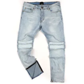 F.O.G Fourth Collection Ripped Mid-Rise Light Blue Jeans