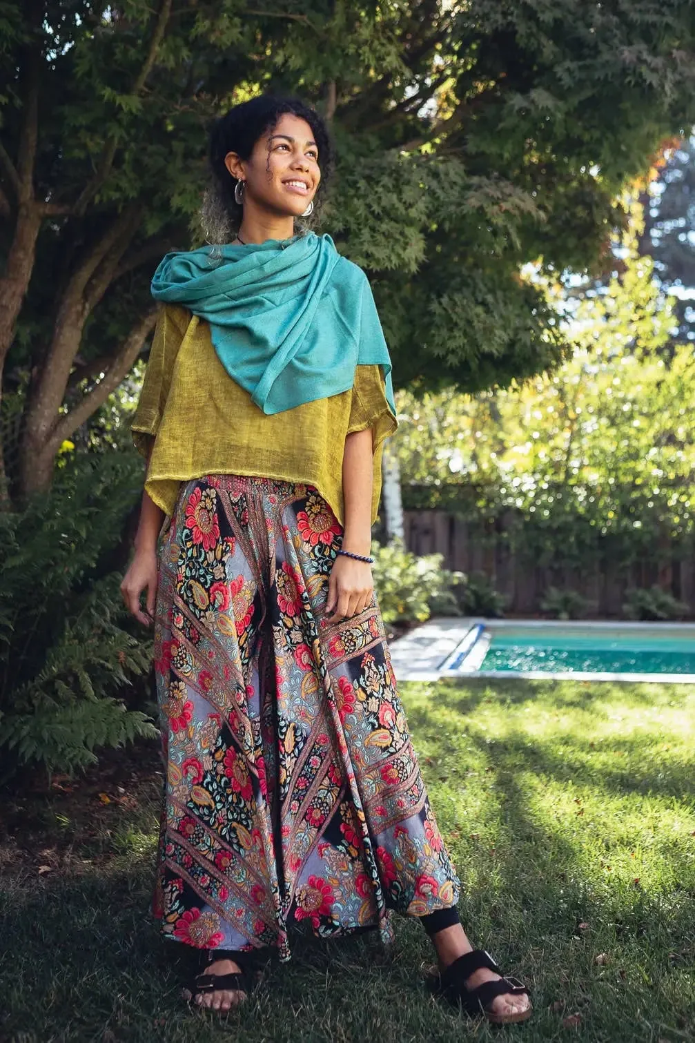 Hera Wide Leg Pants Green