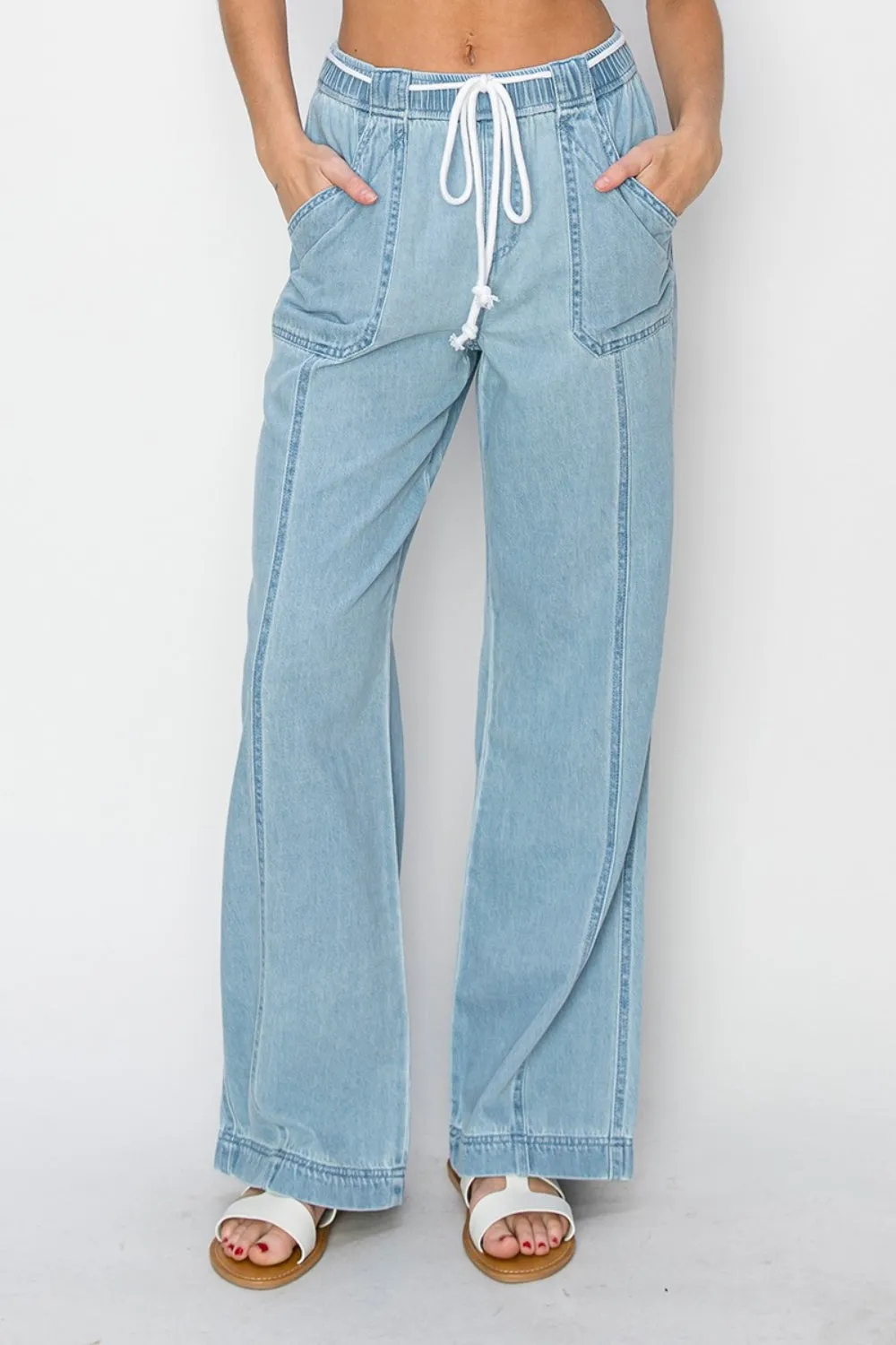 High Rise Straight Jeans