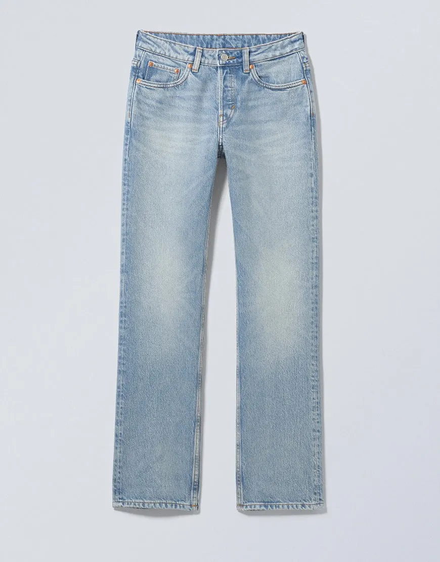 High Straight Baggy Jeans Light Wash