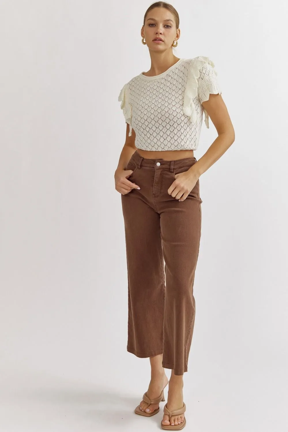 High Waisted Wide Leg Pants