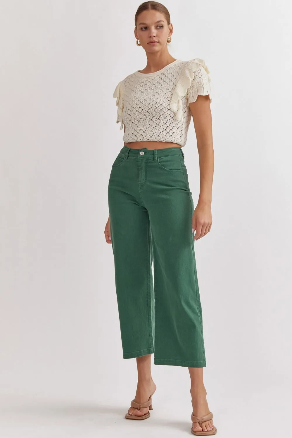 High Waisted Wide Leg Pants