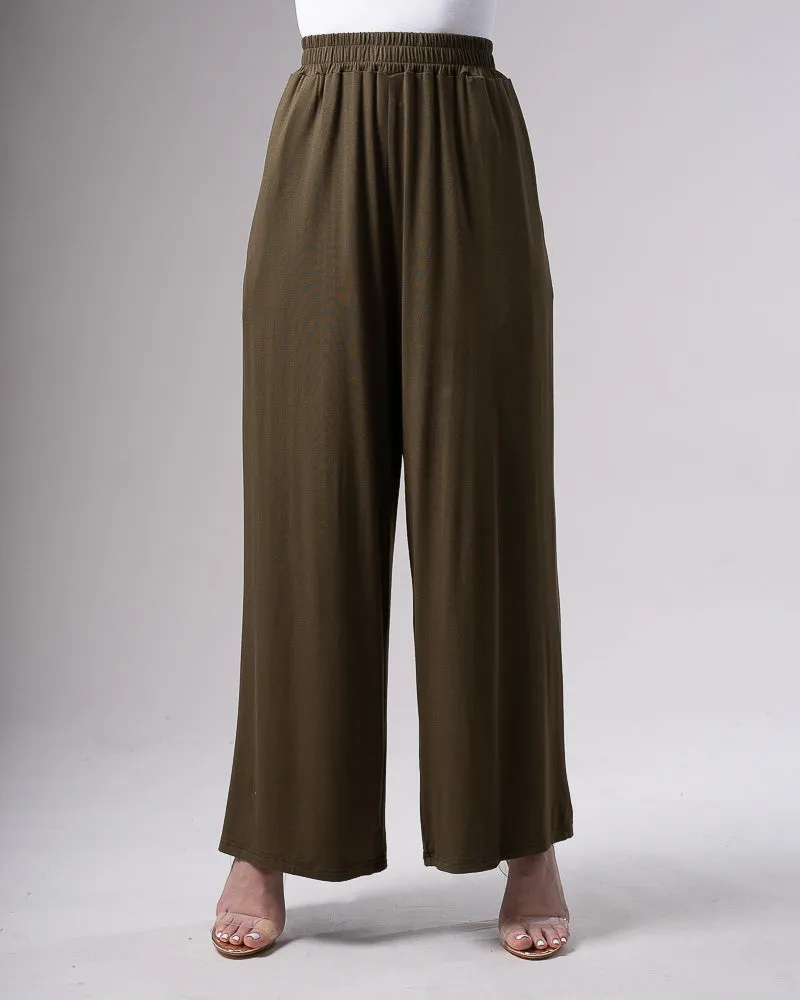 Jersey Wide Leg Pants