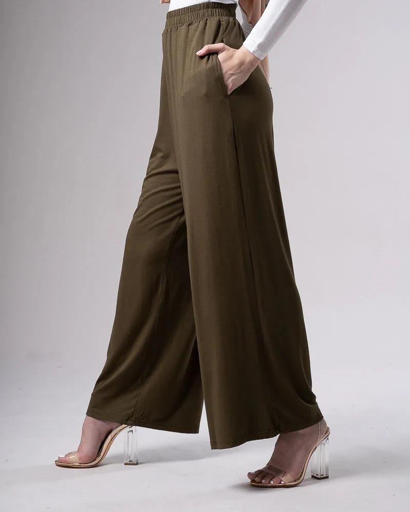 Jersey Wide Leg Pants