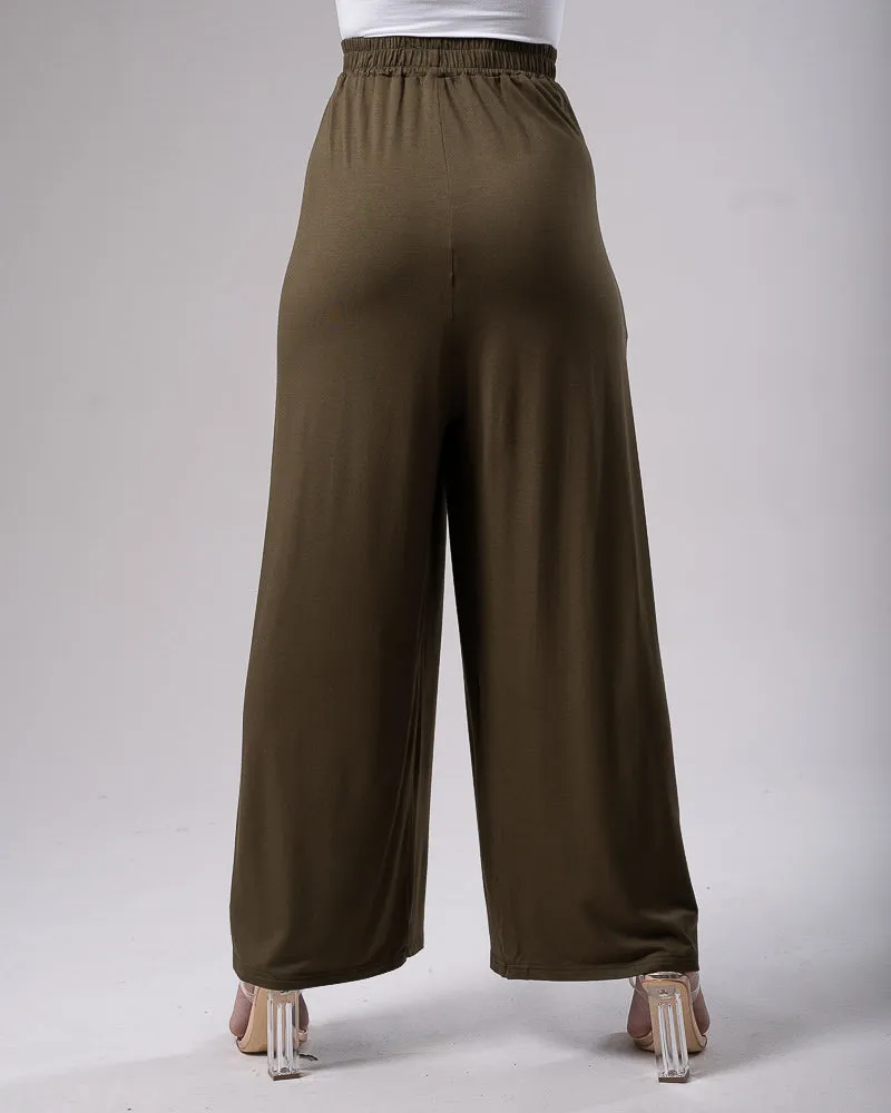 Jersey Wide Leg Pants