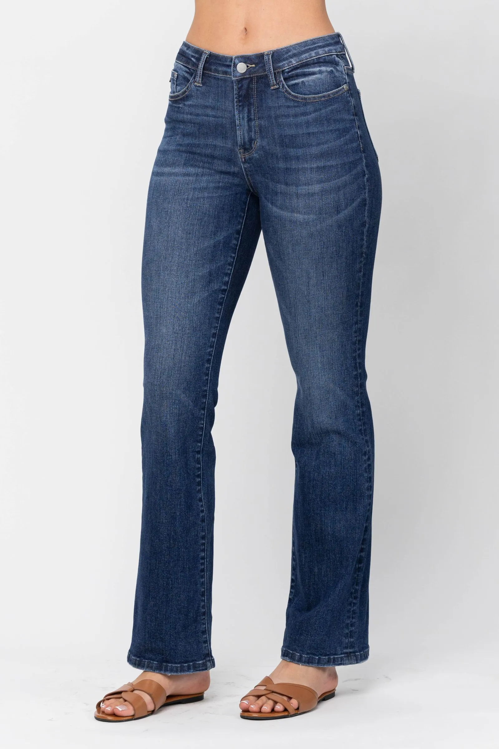 Judy Blue mid-rise classic non-distressed bootcut jeans