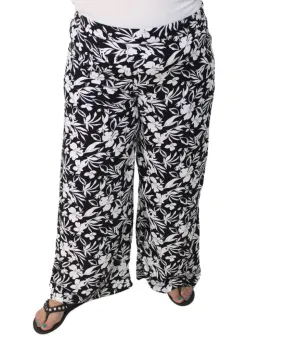 Ladies Printed Wide Leg Pants