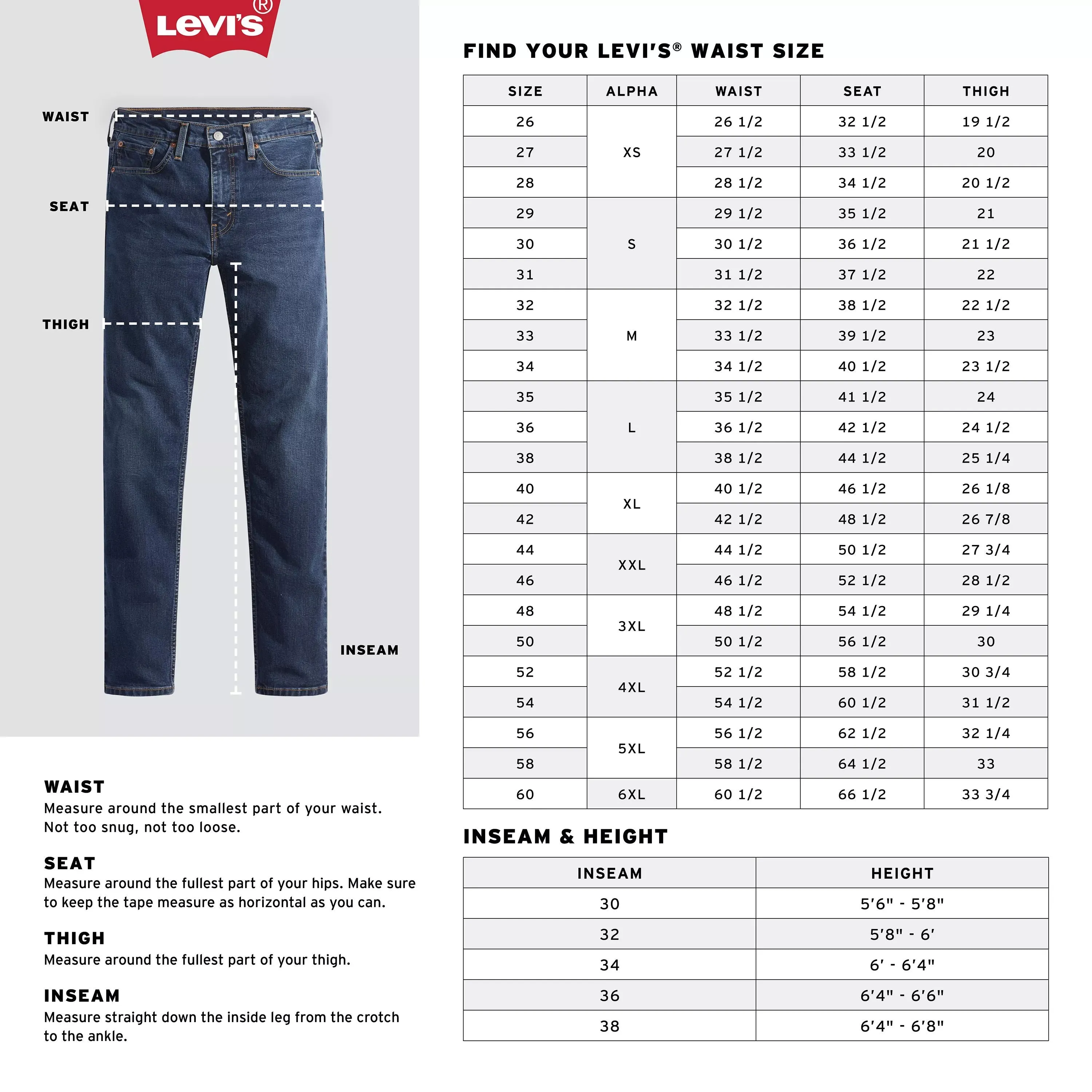 Levi's 505 Eco-Ease Men's Stretch Regular Fit Jeans