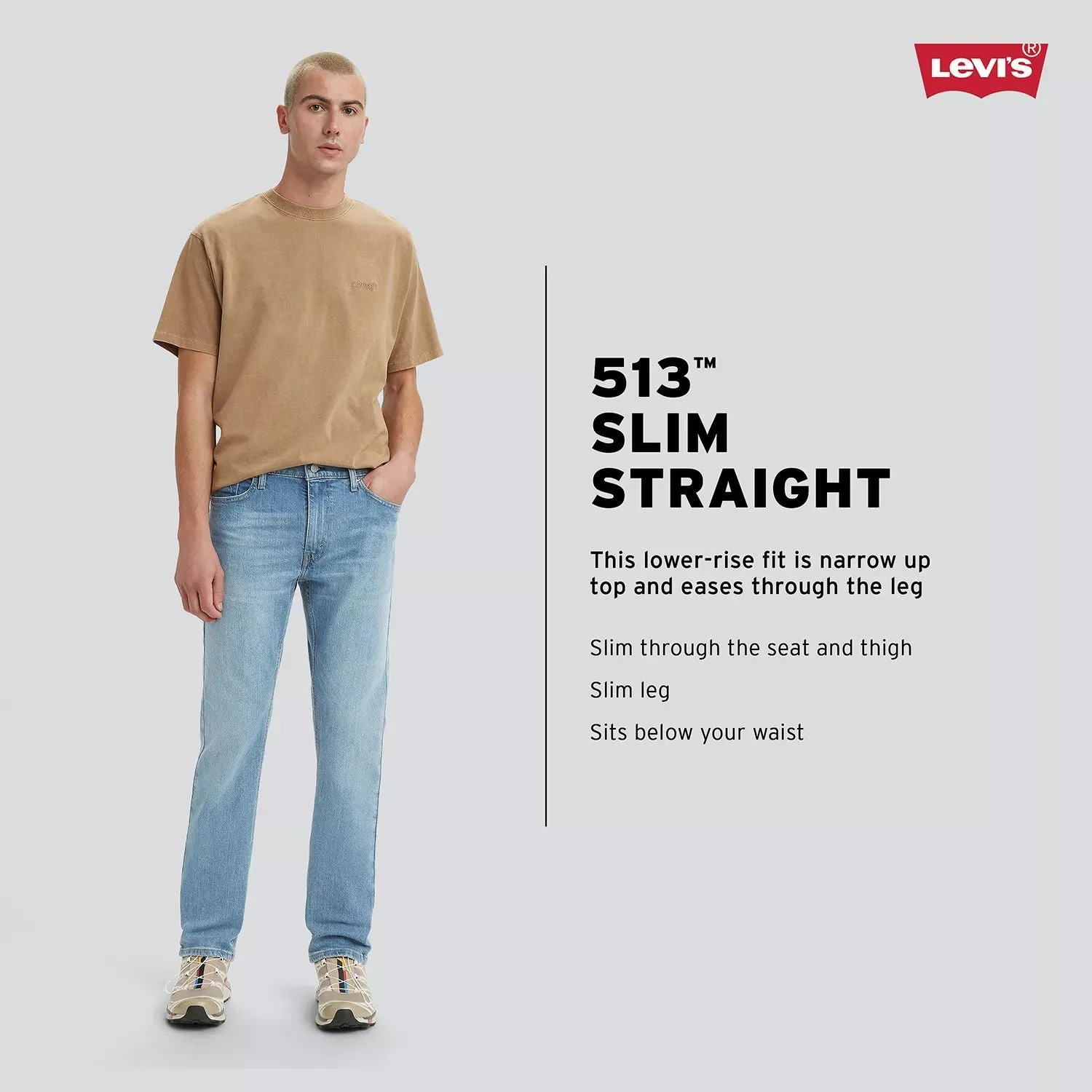 Levi's 513 Men's Slim Straight Stretch Jeans