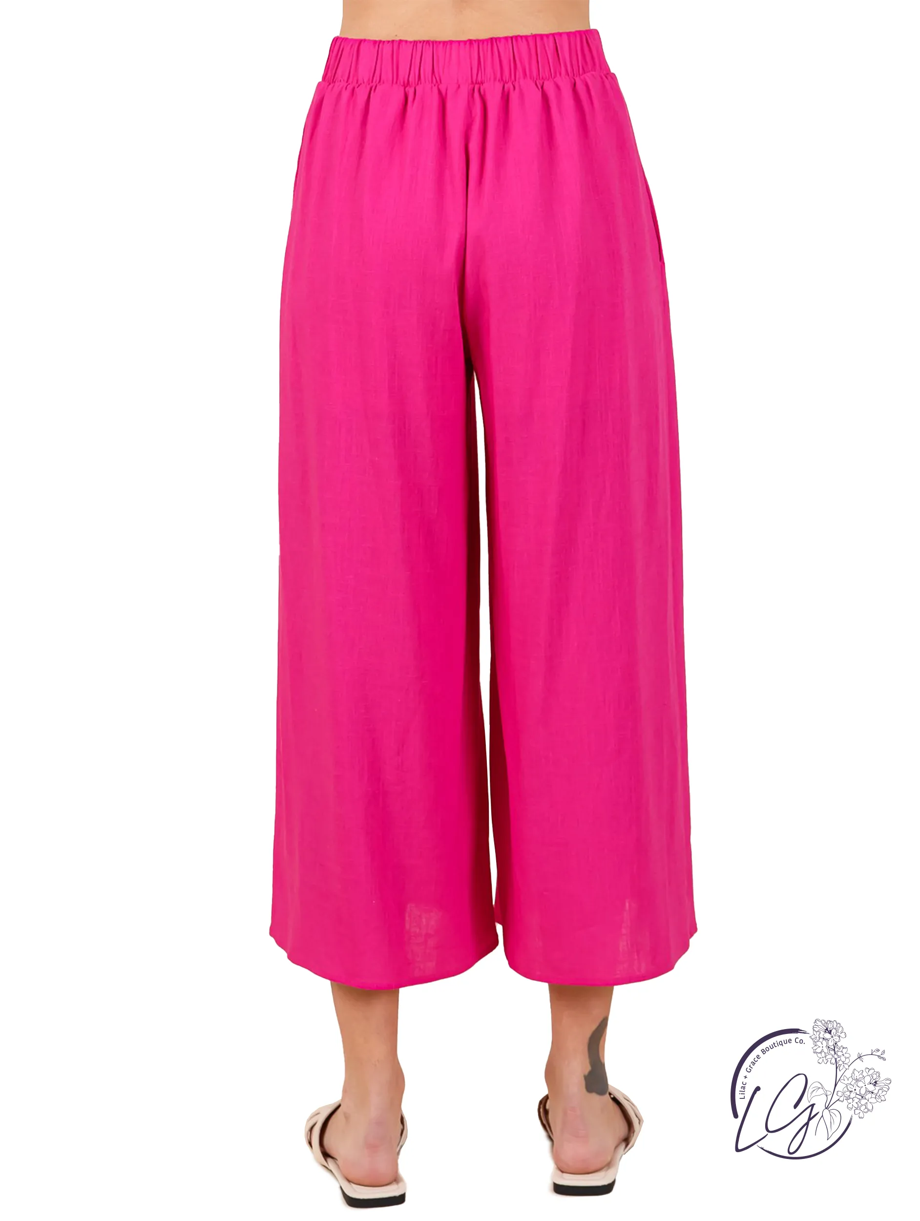 Light & Luxe Wide Leg Linen Pants