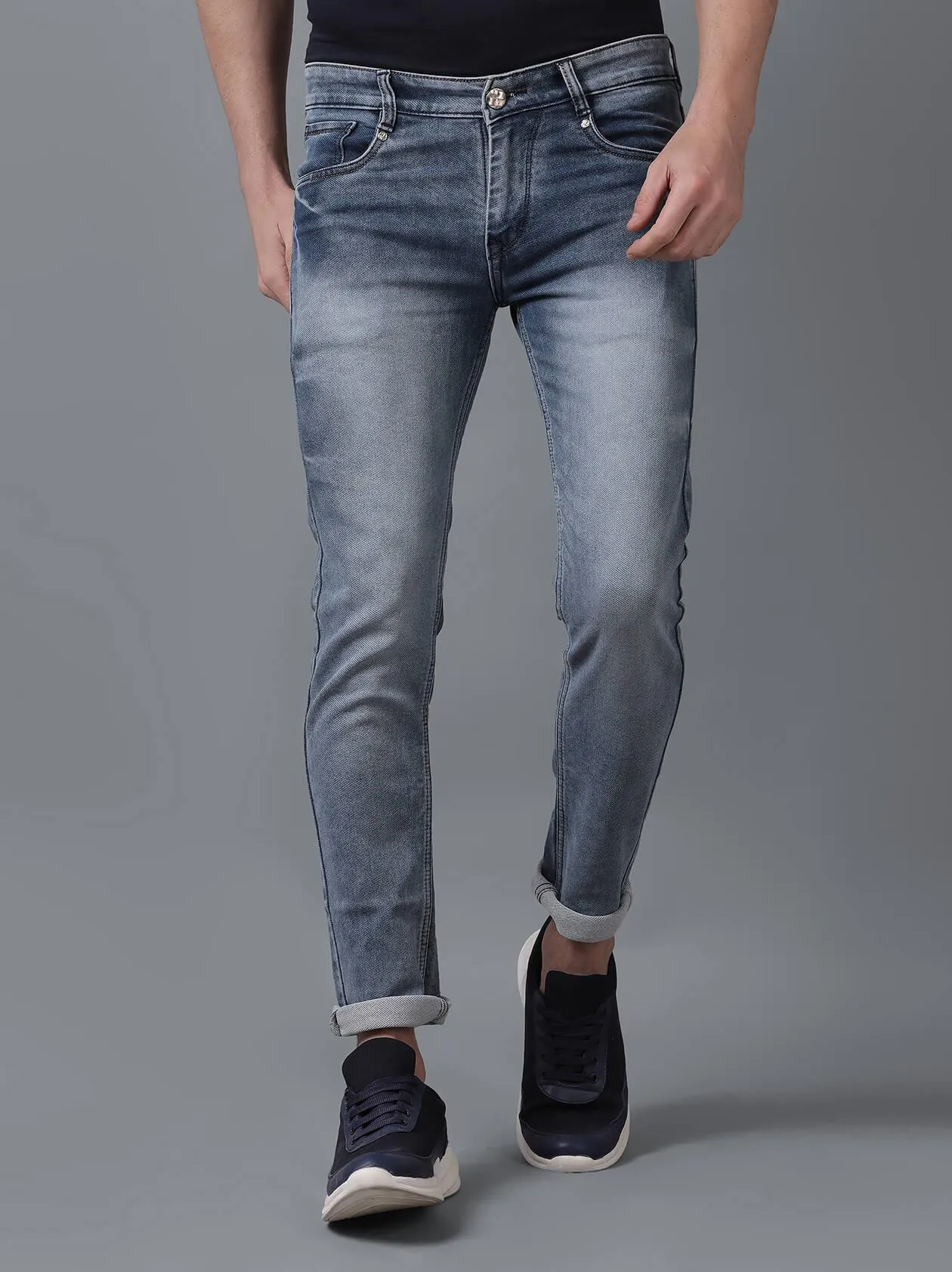 Light Blue Denim Jeans for Men (GBDNM5004)