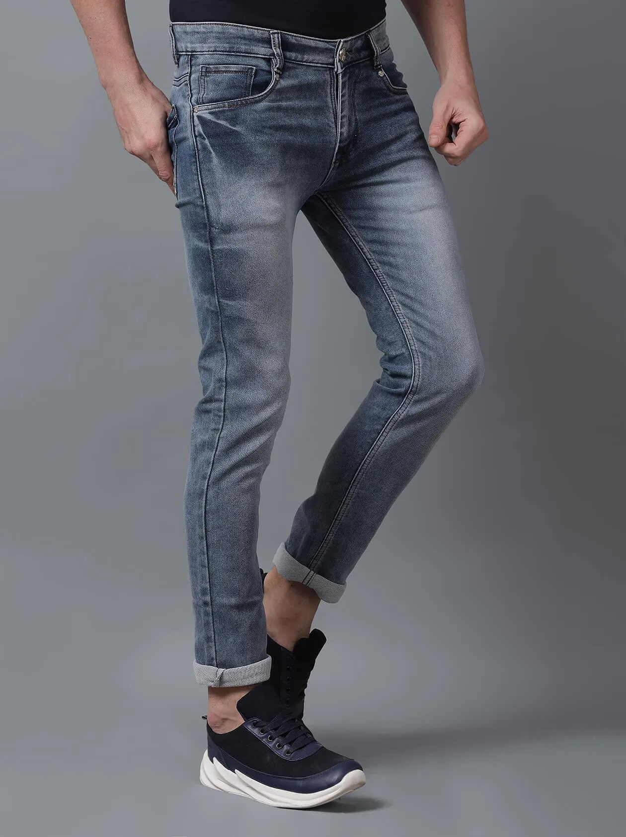 Light Blue Denim Jeans for Men (GBDNM5004)