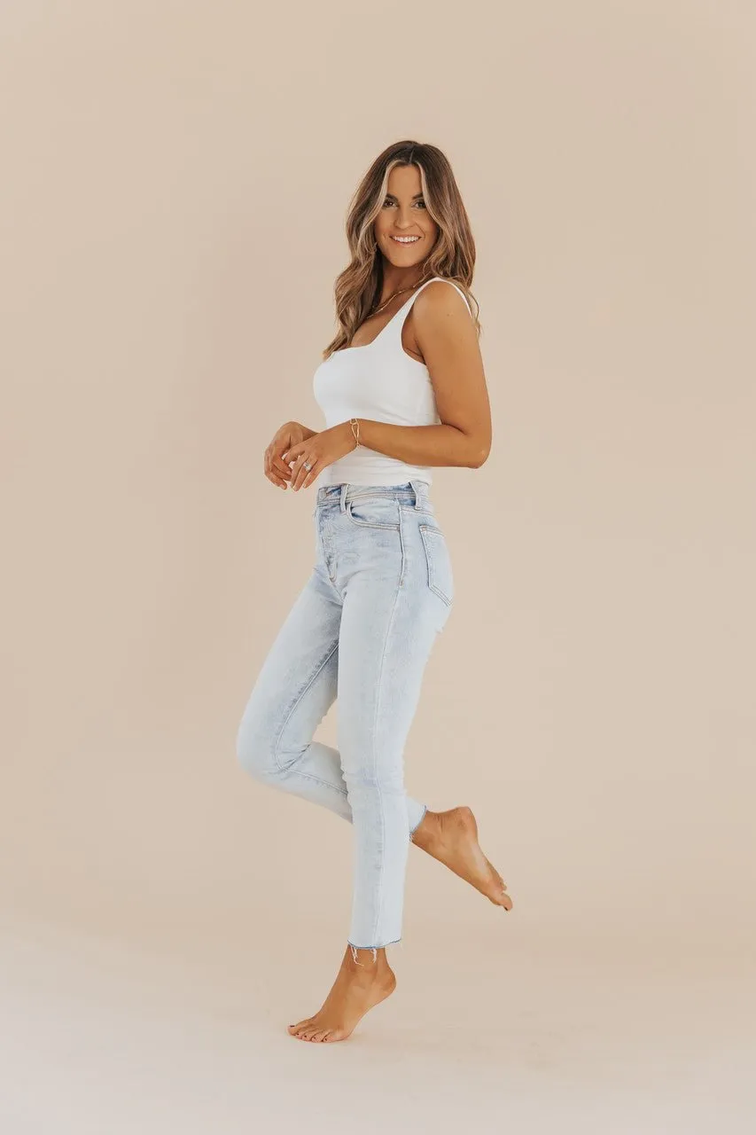 Light High Rise Skinny Mom Jeans - FINAL SALE