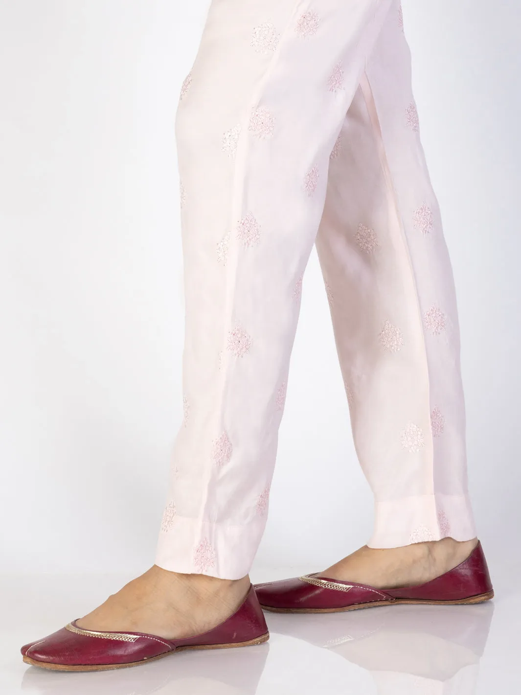 Light Pink Viscose Trousers - AL-T-701