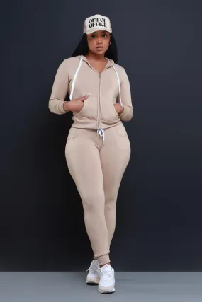 Like That Jogger Set - Nude