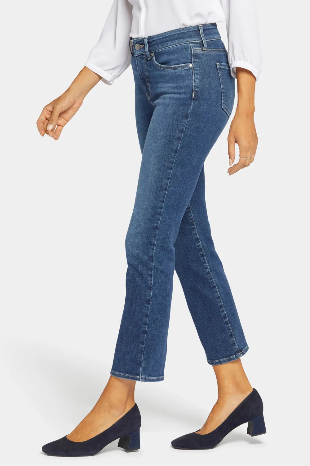 Marilyn Straight Ankle Jeans - Dimension