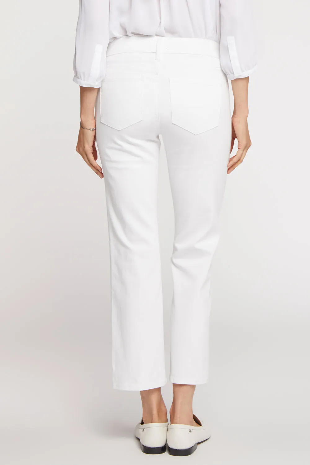 Marilyn Straight Ankle Jeans - Optic White