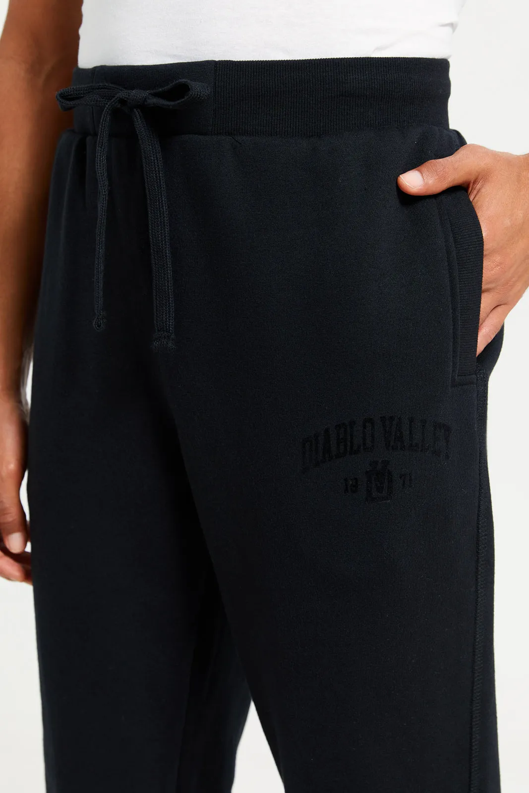 Men Black Basic Track jogger