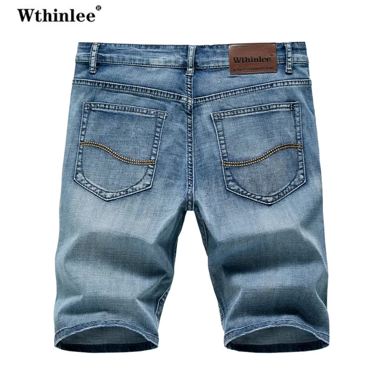 Men's Summer Jeans Shorts Stretch Slim Fit Denim Pants