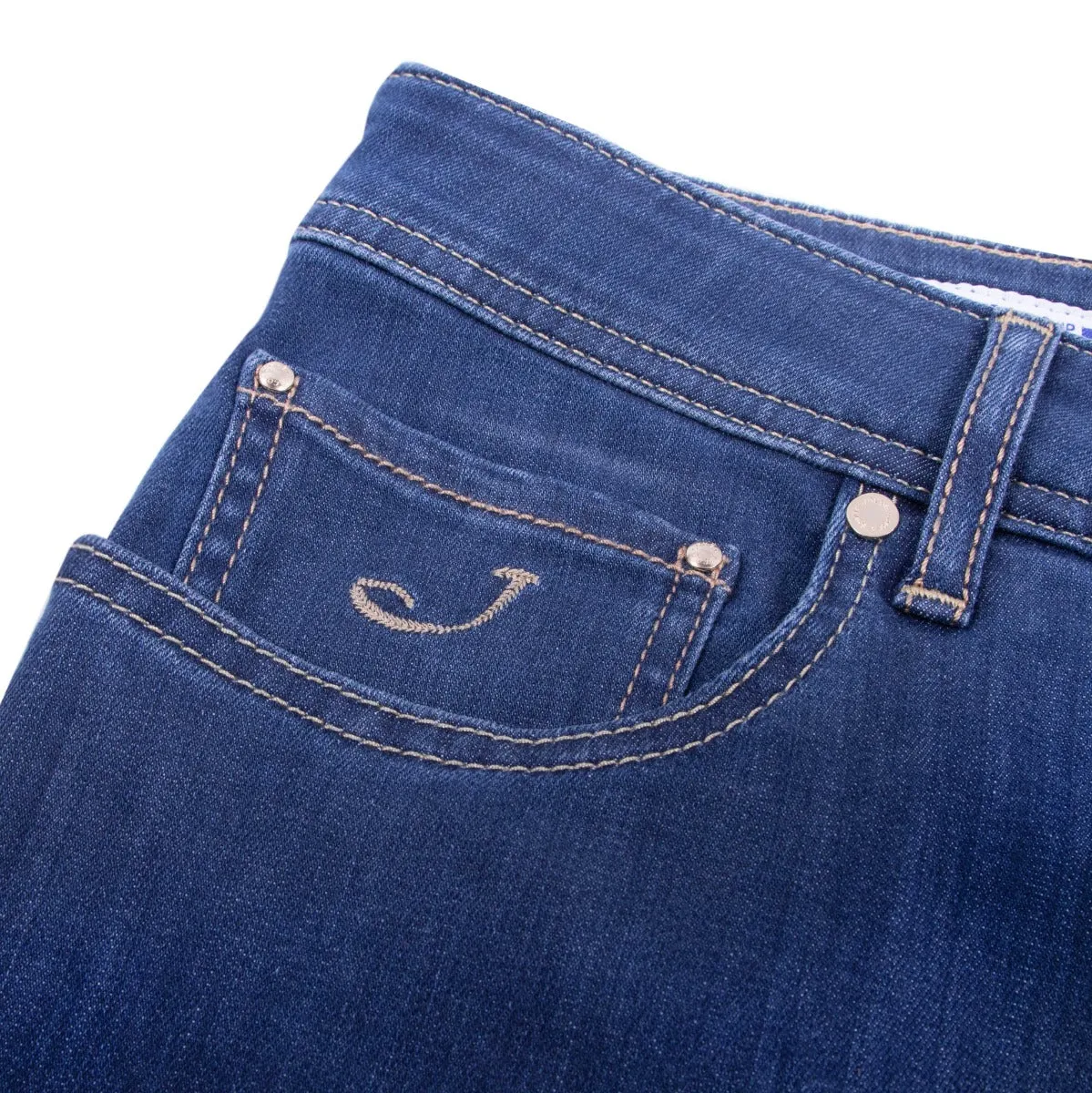 Mid Blue ‘Bard’ Slim Fit Jeans