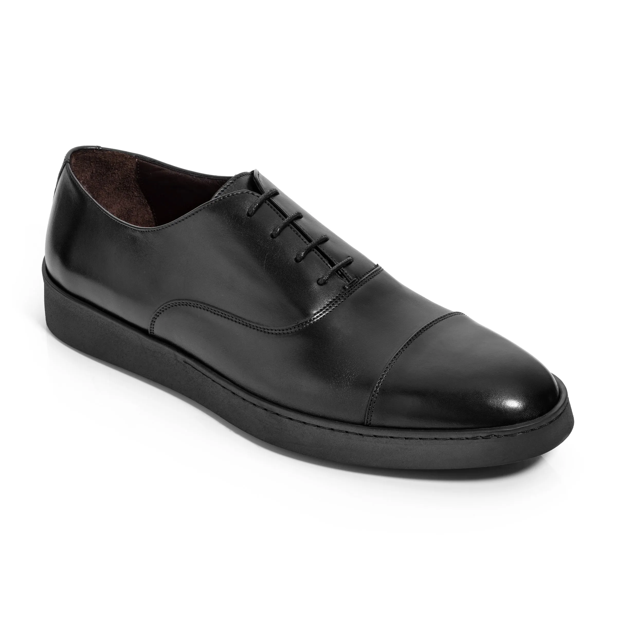 Randy Black Cap Toe Hybrid Lace Up