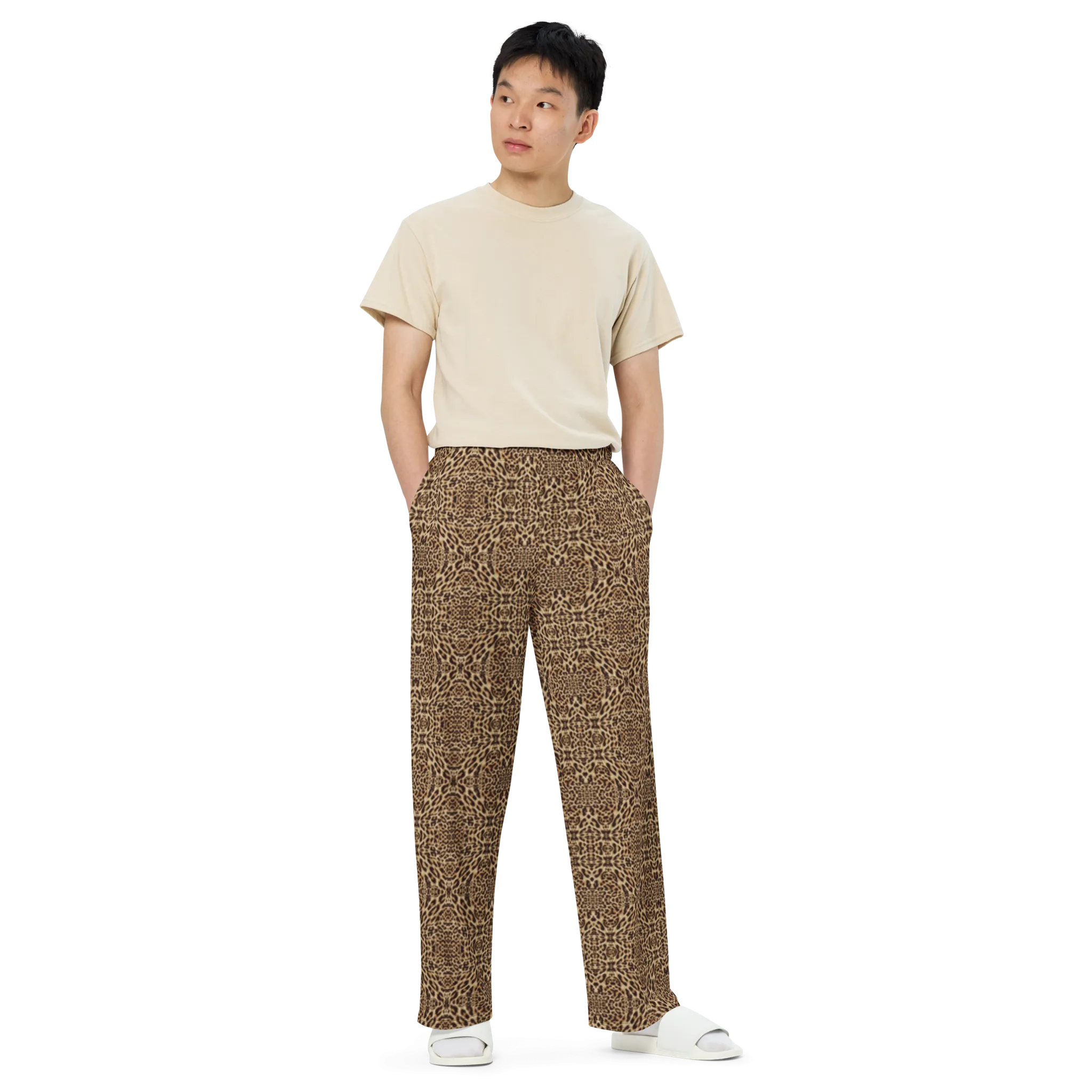 Recursia Contemplative Jaguar Men's Wide Leg Pants