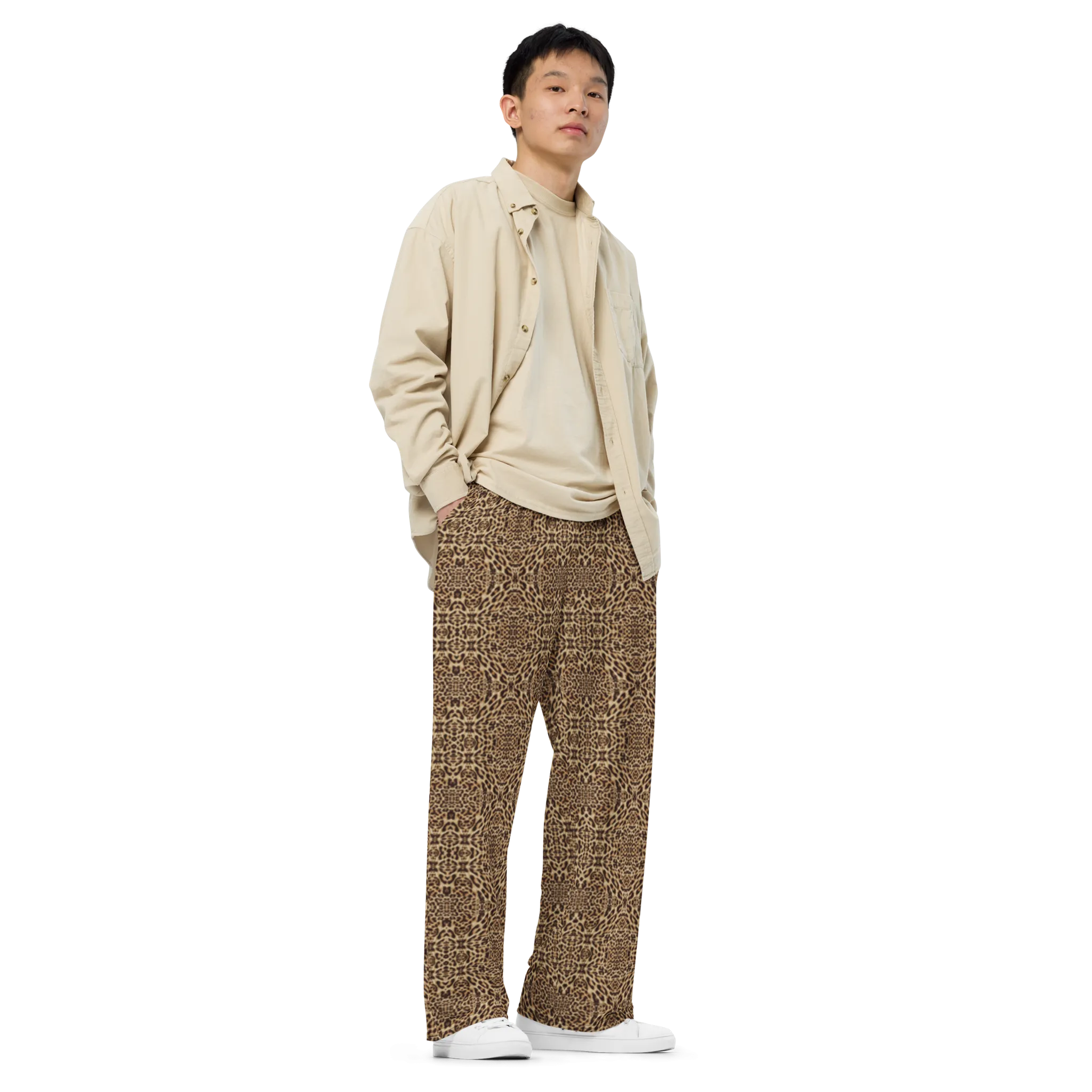 Recursia Contemplative Jaguar Men's Wide Leg Pants