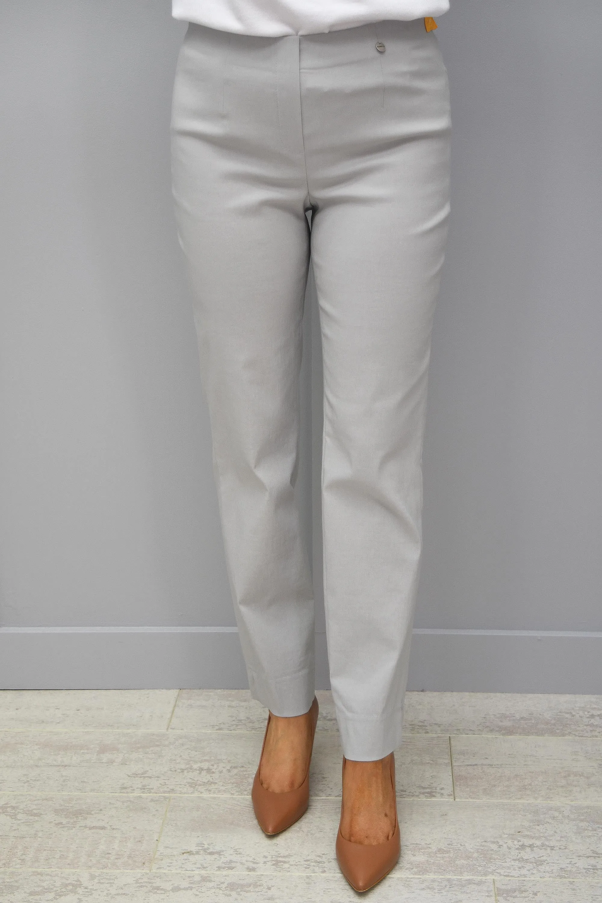 Robell Marie Full Length Trousers Sliver Grey 92 - 51412 5499 92